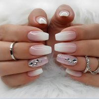 NA092 -  Autumn Lotus Root Nails
